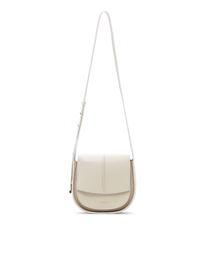Lottusse Sac Bandoulière Talaia Cuir De Veau Blanc Cassé