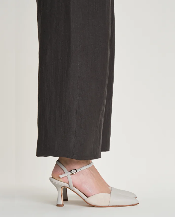 lottusse Slingbacks Carla Calfskin Cuir de Veau Camel