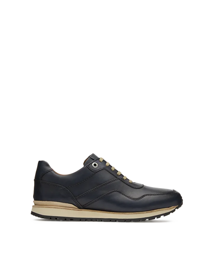 lottusse Sneakers à lacets Tokyo en cuir de Veau Bleu Marine