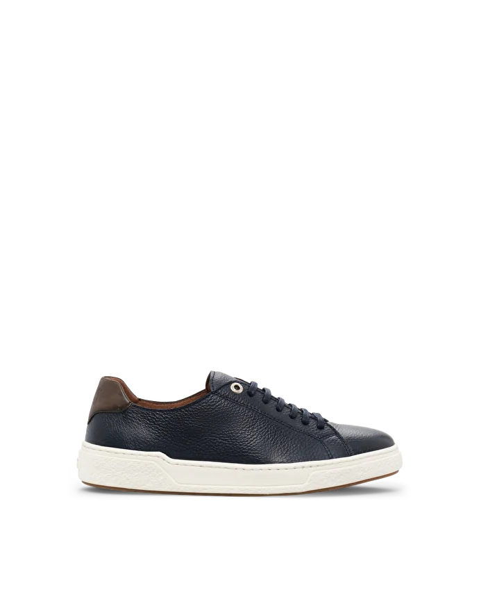 lottusse Sneakers de mollet à grains doux bleu marine