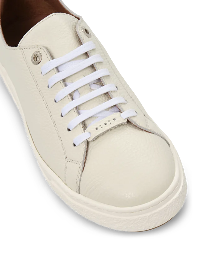 Lottusse Sneakers En Cuir De Veau à Grains Doux Beige