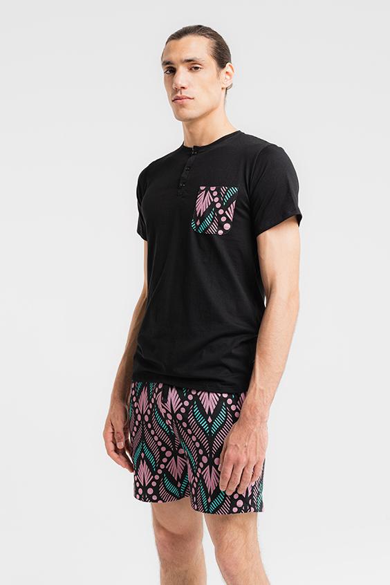 Louisa Bracq KARISHMA - Pyjama : T-Shirt Manches Courtes/Col Rond + Short