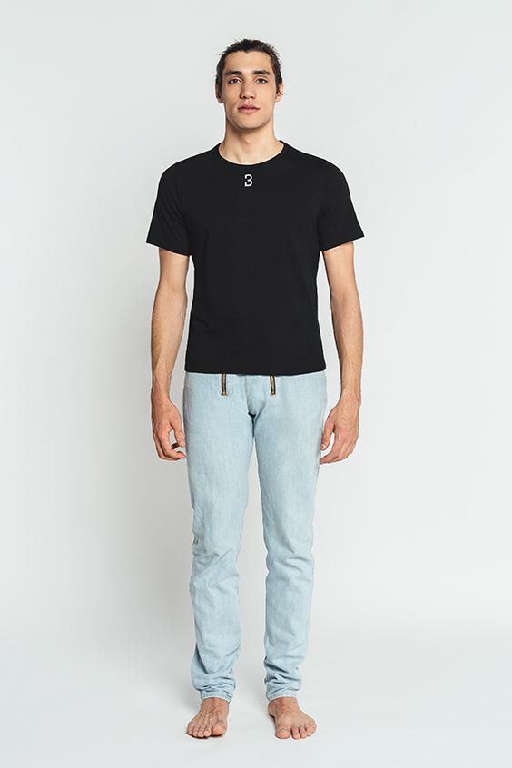 Louisa Bracq Black Basic Range - T-shirt Col Rond