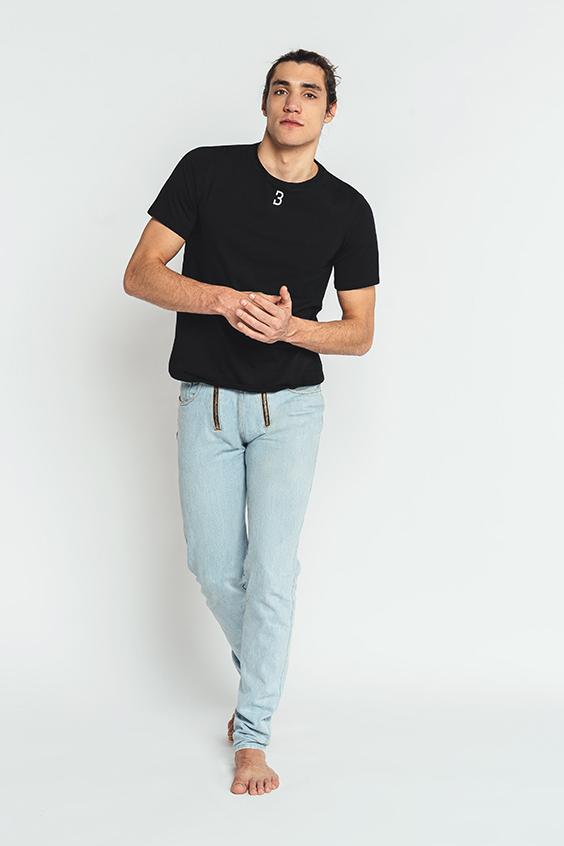 louisa bracq Black Basic Range - T-shirt col rond