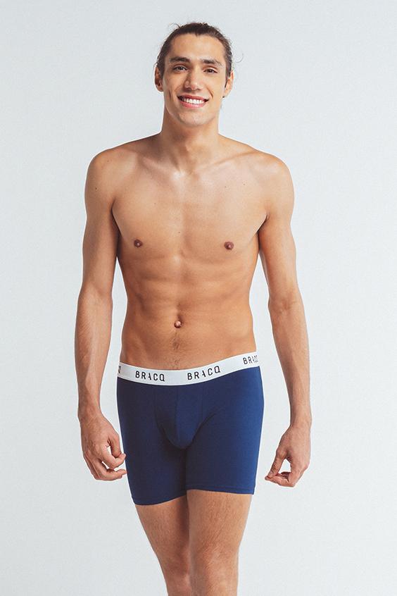 louisa bracq Navy Basic Range - Boxer long