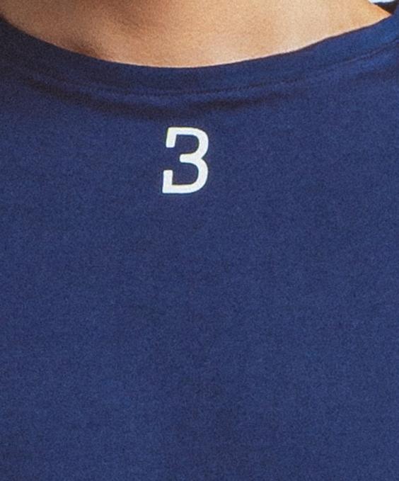 Louisa Bracq Navy Basic Range - T-shirt Col Rond