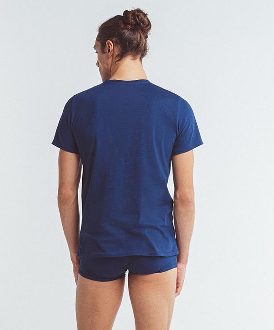 Louisa Bracq Navy Basic Range - T-shirt Col V