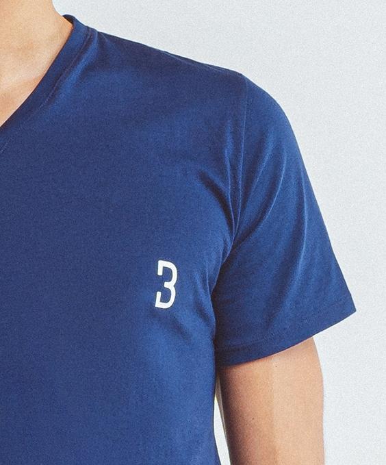 Louisa Bracq Navy Basic Range - T-shirt Col V