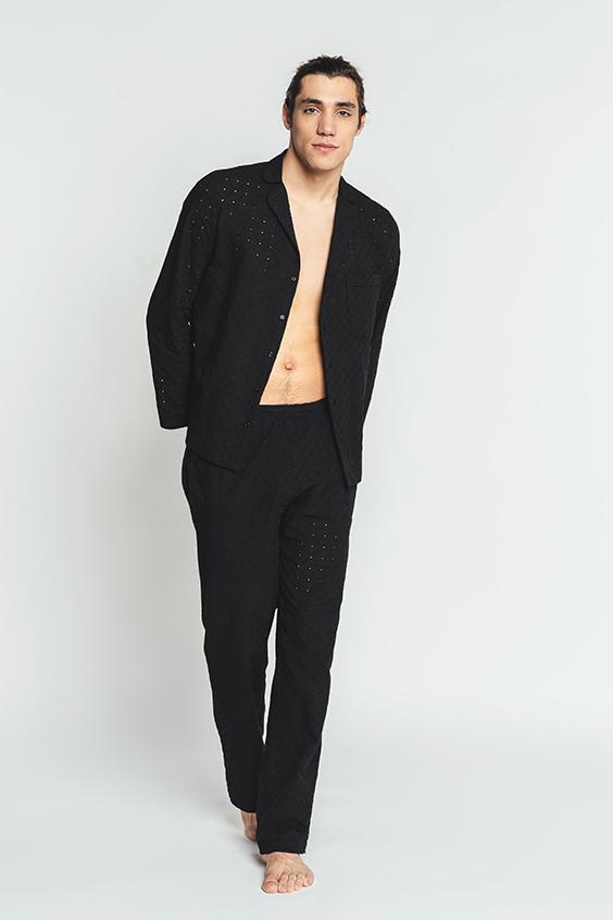 louisa bracq Paco - Pantalon de Pyjama - Noir