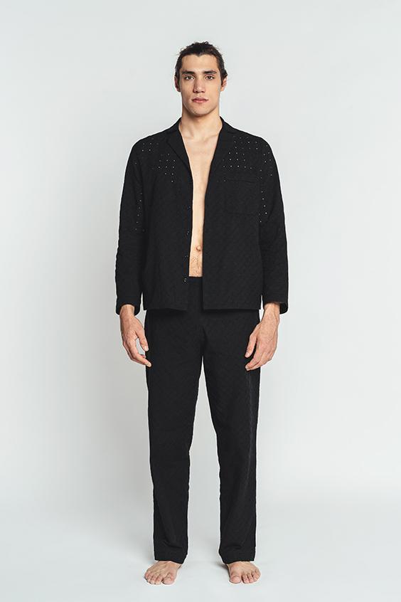 louisa bracq Paco - Veste de Pyjama - Noir