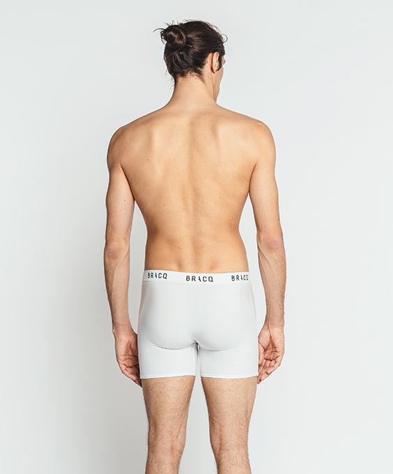 Louisa Bracq White Basic Range - Boxer Long