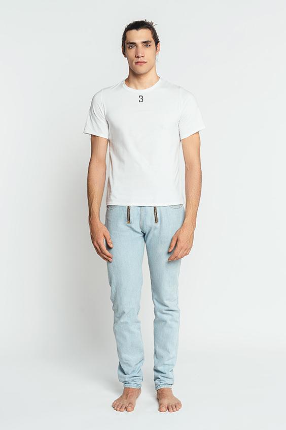 Louisa Bracq White Basic Range - T-shirt Col Rond