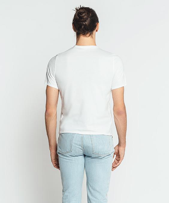Louisa Bracq White Basic Range - T-shirt Col V