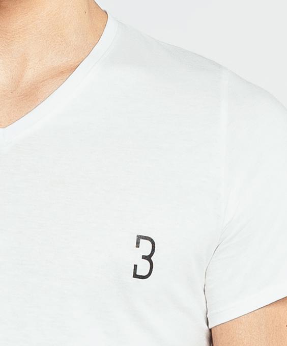Louisa Bracq White Basic Range - T-shirt Col V
