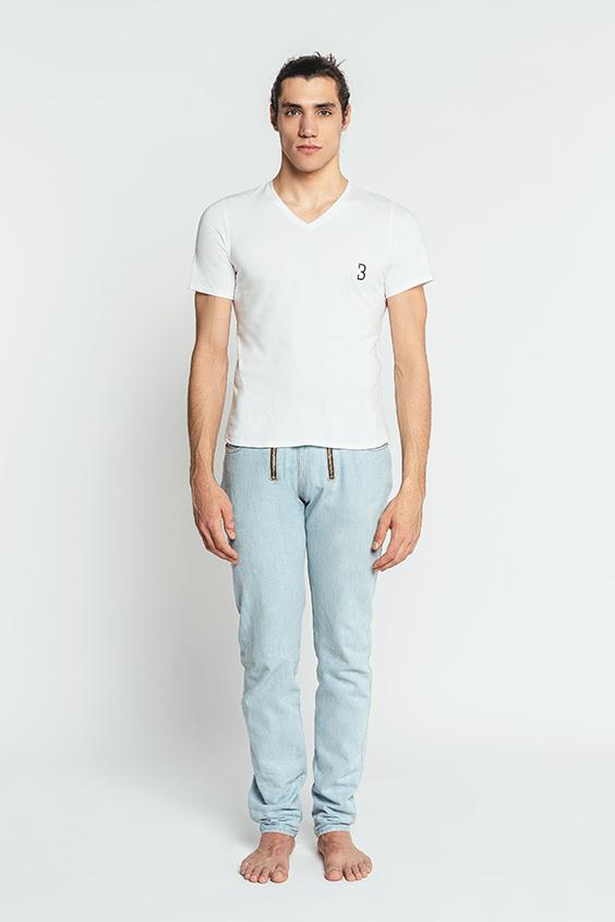 Louisa Bracq White Basic Range - T-shirt Col V