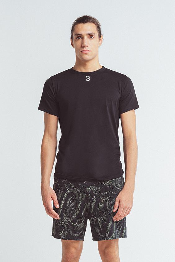 louisa bracq Medusa - Ensemble T-shirt col V & short cotton jersey