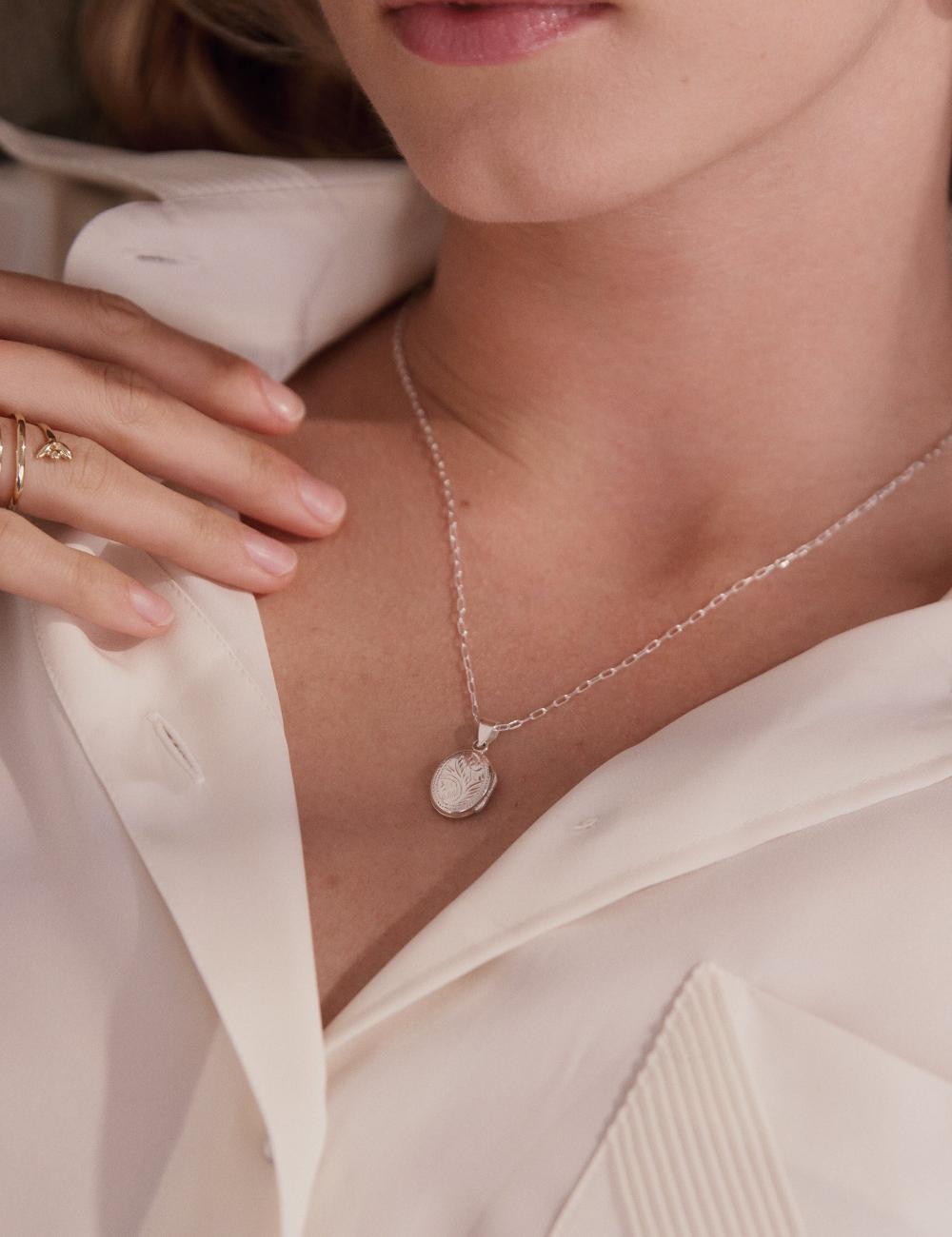 Louise Damas ANNA - MEDAILLON ARGENT