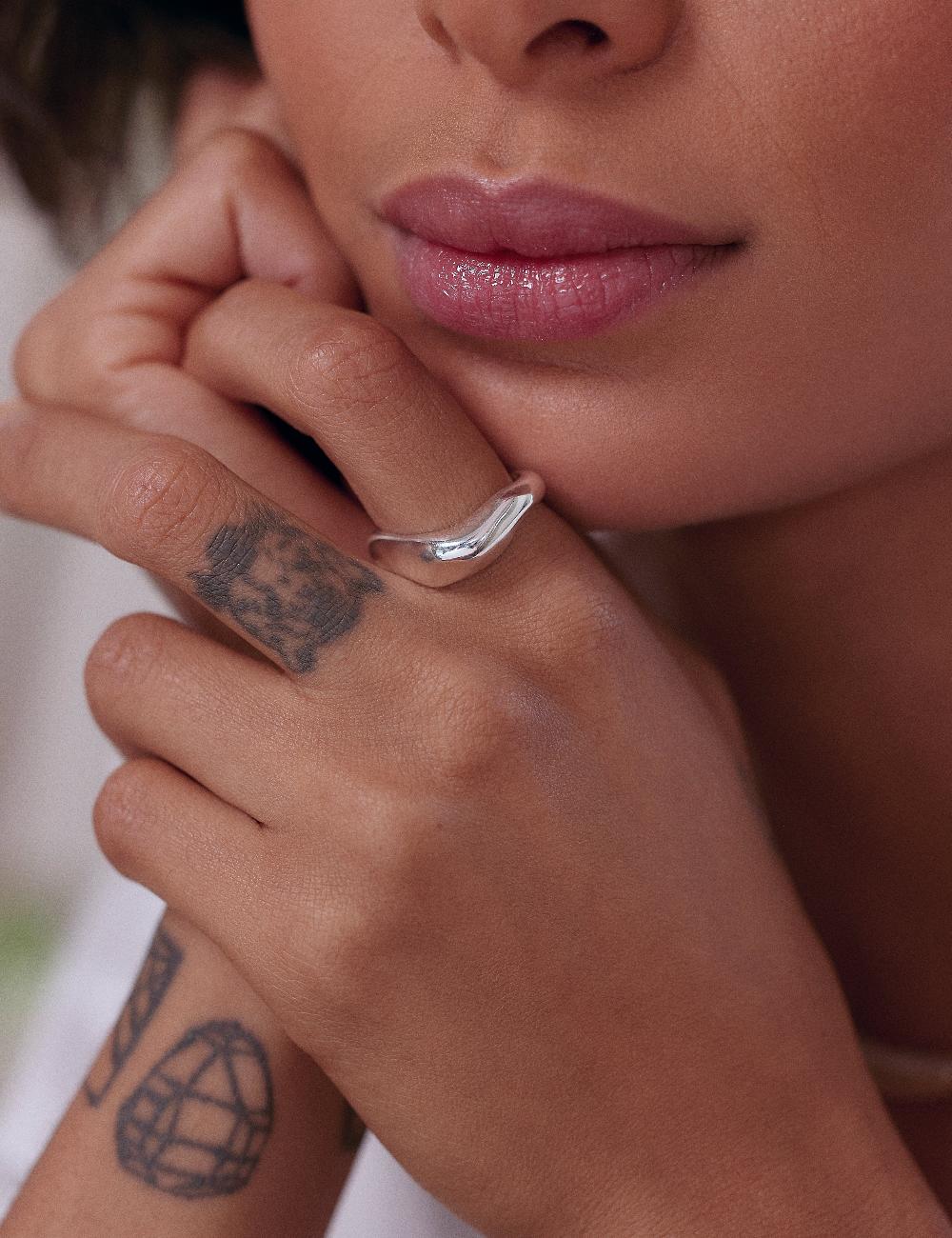 louise damas GEORGIA - GRANDE BAGUE ARGENT