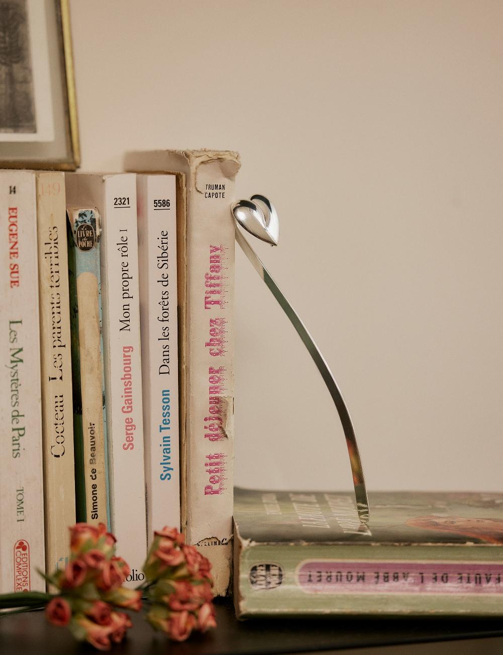 Louise Damas MARQUE-PAGE COEUR ARGENT