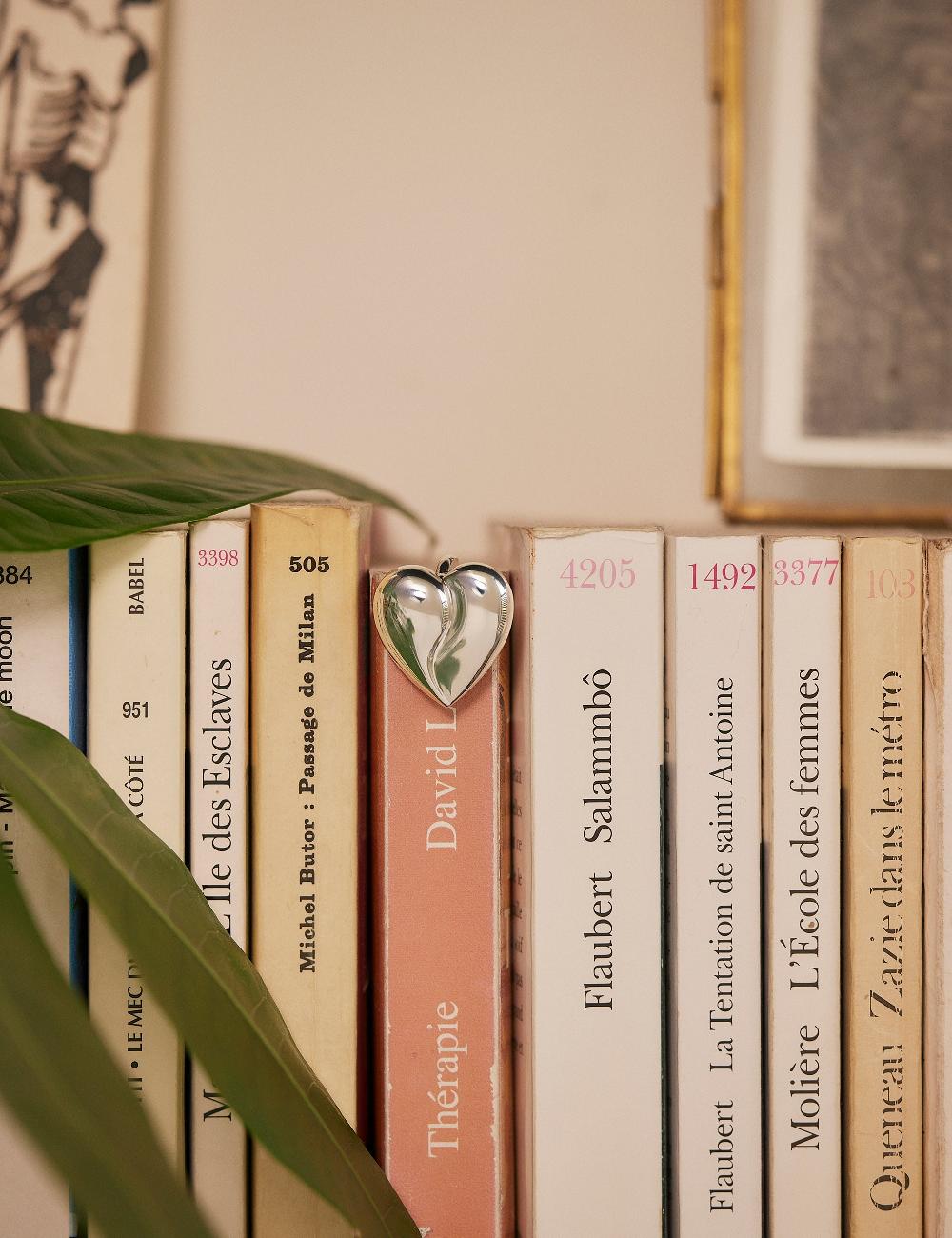 Louise Damas MARQUE-PAGE COEUR ARGENT
