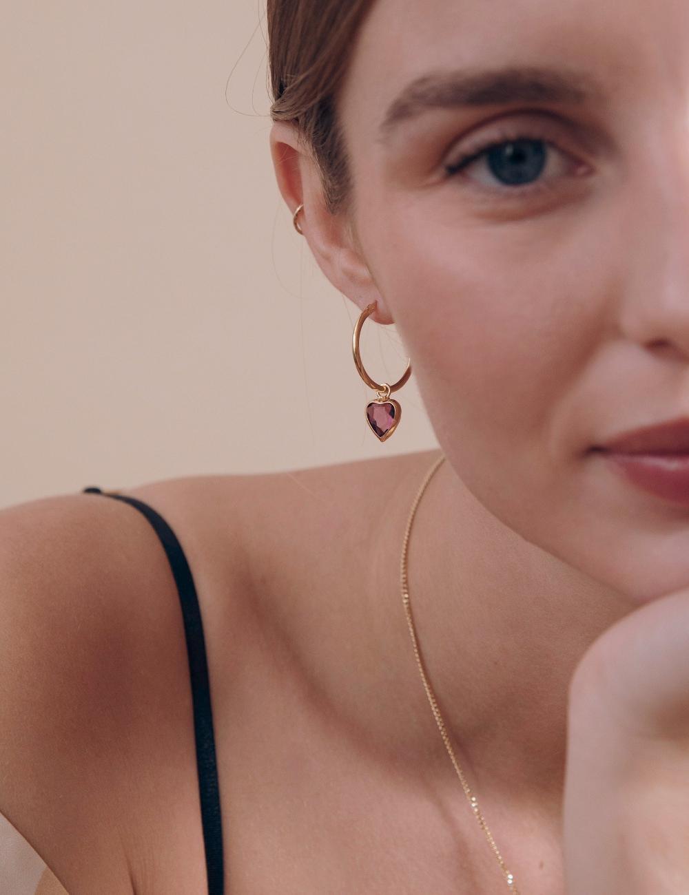 Louise Damas NIKI - CREOLES AMETHYSTE