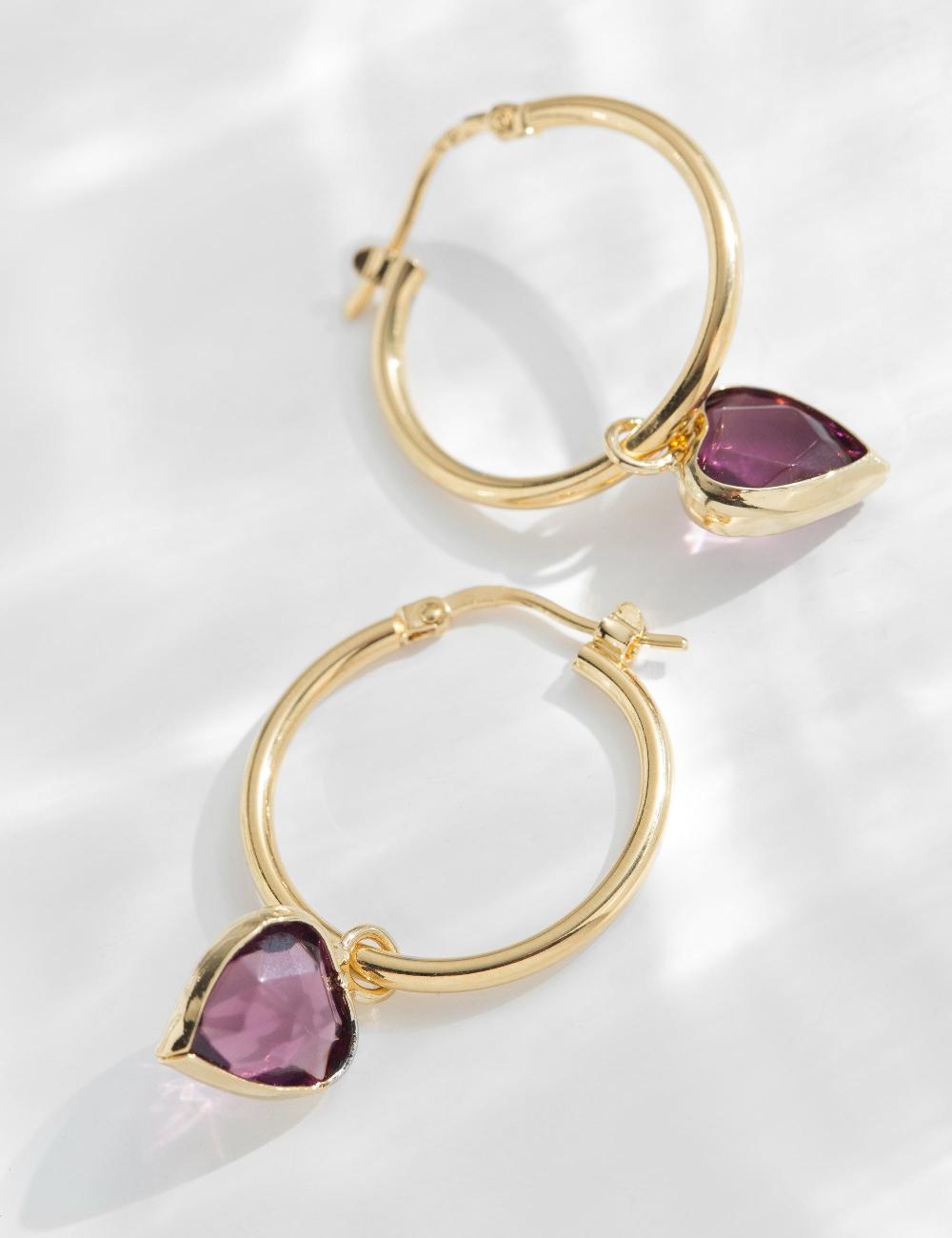 Louise Damas NIKI - CREOLES AMETHYSTE