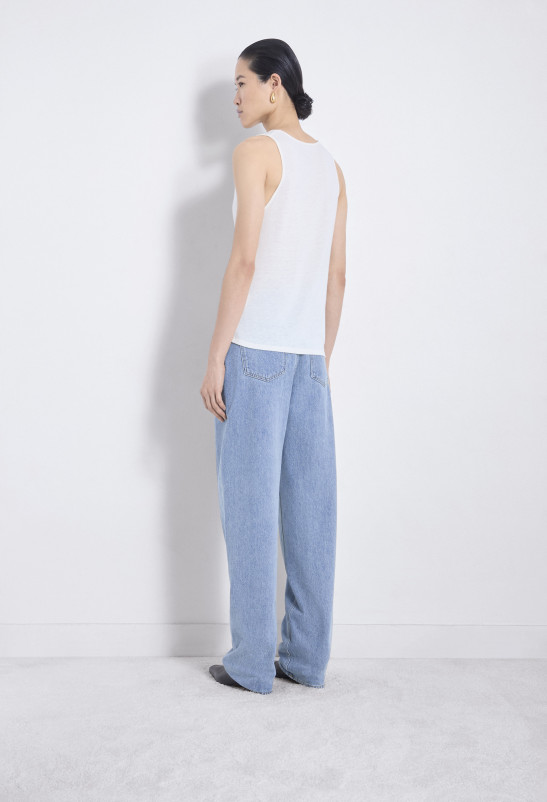 Loulou Studio ALBIA Débardeur En Jersey De Laine Mélangé