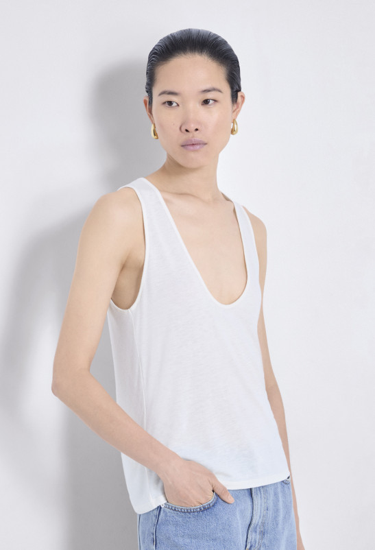 loulou studio ALBIA Débardeur en jersey de laine mélangé