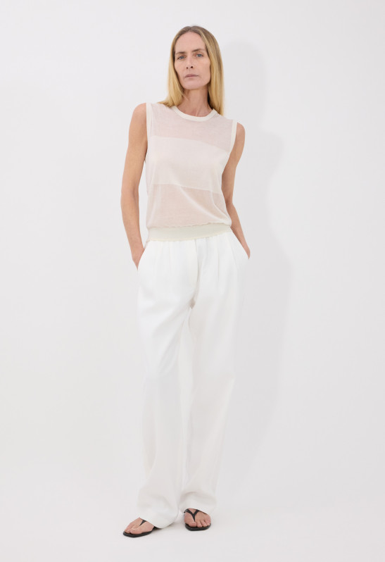 loulou studio ANITA Haut en maille semi transparente