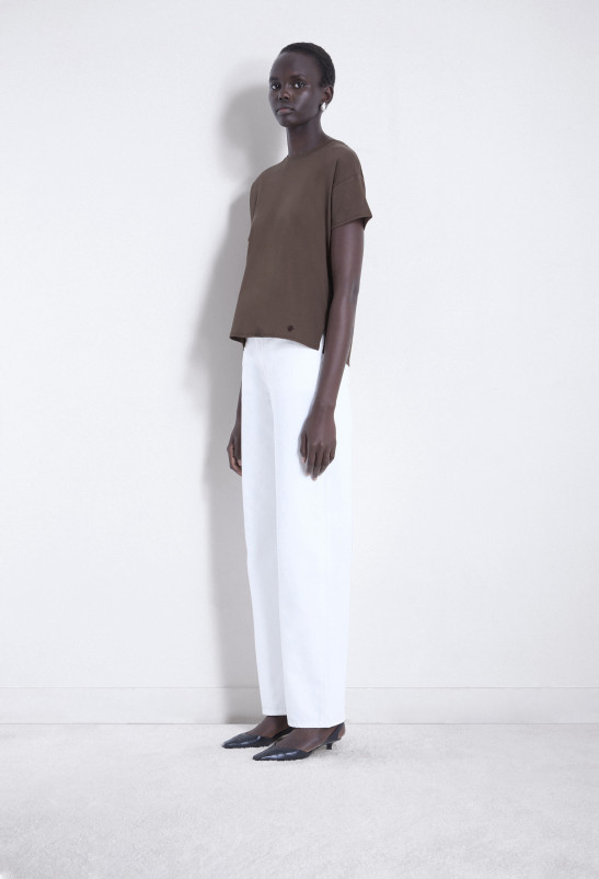Loulou Studio BASILUZZO T-shirt Oversized En Coton Organique