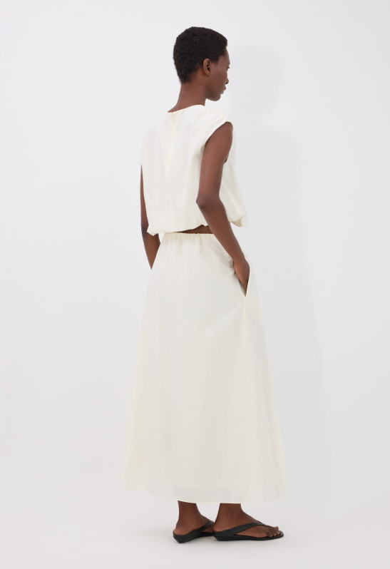 Loulou Studio CARMEN Jupe En Voile De Coton Et Soie