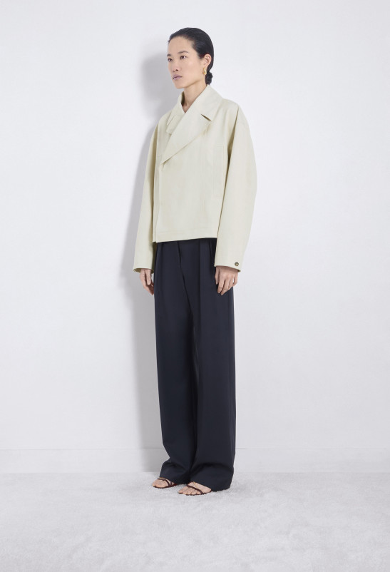Loulou Studio COEN Veste Asymétrique En Gabardine De Coton