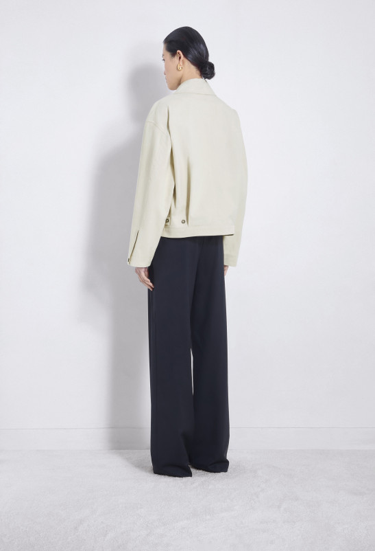 Loulou Studio COEN Veste Asymétrique En Gabardine De Coton