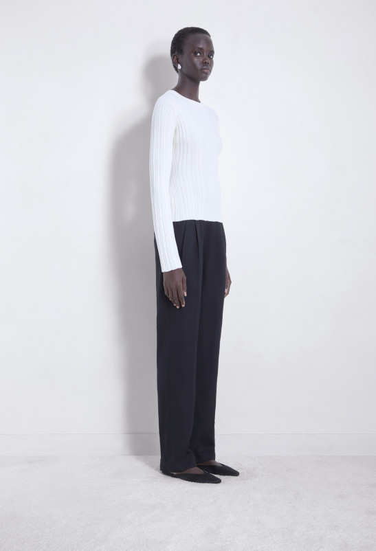 Loulou Studio ELSA Haut Seconde Peau En Soie Et Coton