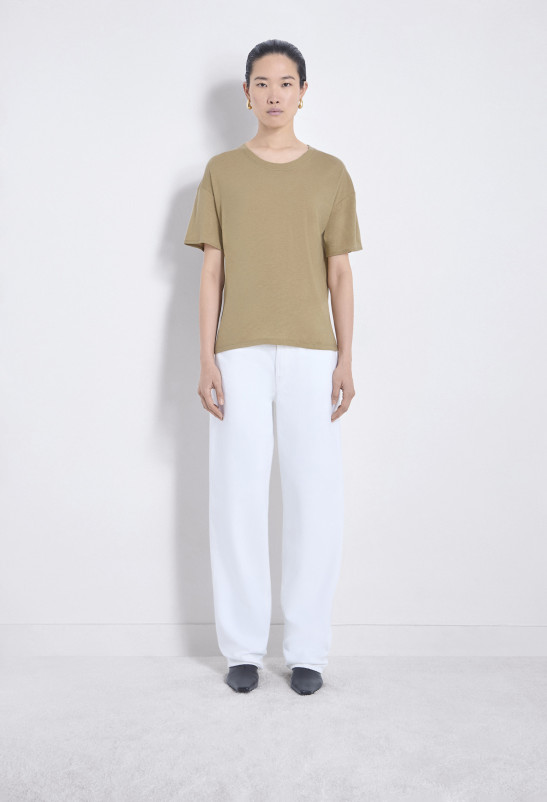 Loulou Studio EZRA T-shirt En Jersey De Laine Mélangée