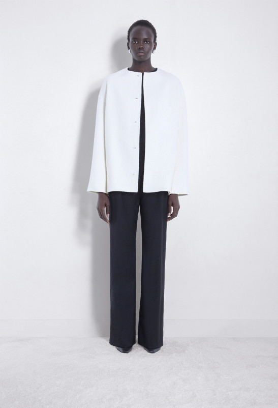 Loulou Studio GIO Manteau Cocon En Laine Et Cachemire Double Face