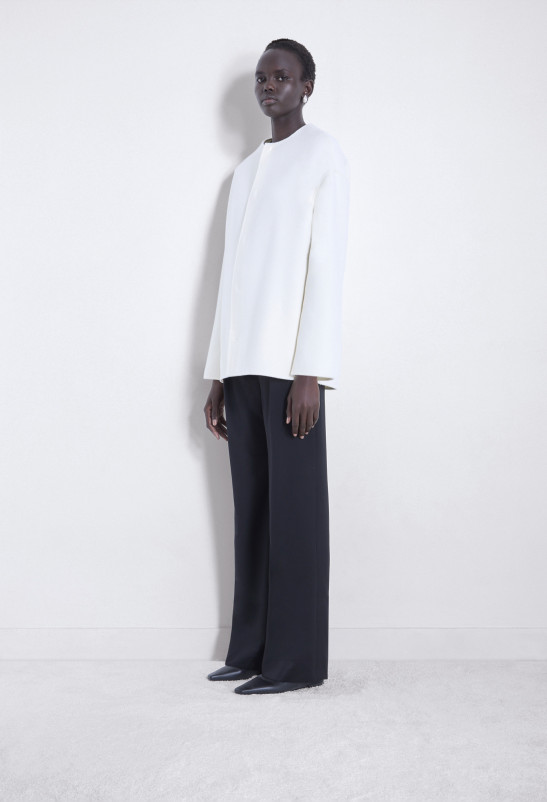 loulou studio GIO Manteau cocon en laine et cachemire double face