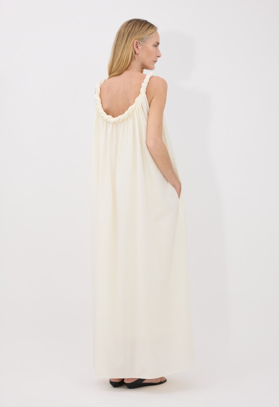 Loulou Studio KIKA Robe Drapée En Voile De Coton Et Soie