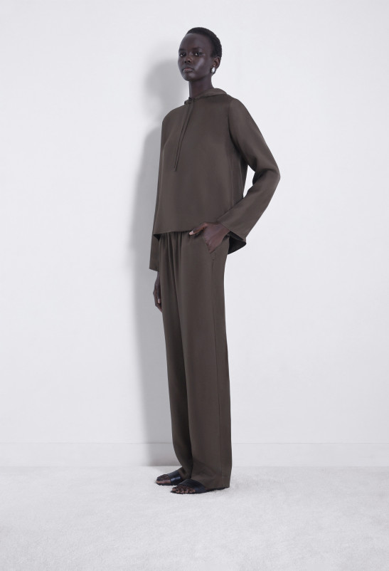 Loulou Studio ALERA Pantalon Large En Soie