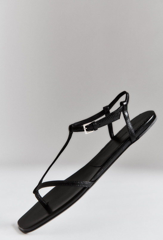 loulou studio AMARU Sandales plates en cuir