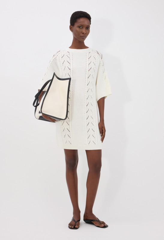 loulou studio ARMAN Robe en maille coton