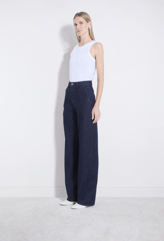 Loulou Studio ATTU Jean Large En Denim Organique