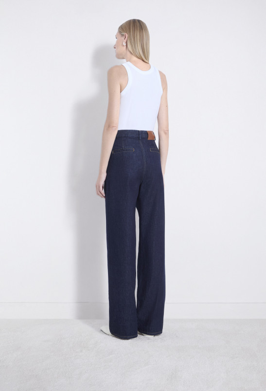 Loulou Studio ATTU Jean Large En Denim Organique