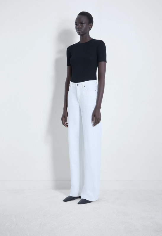 Loulou Studio AVALYN T-shirt En Coton Mercerisé