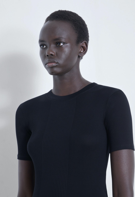 loulou studio AVALYN T-shirt en coton mercerisé