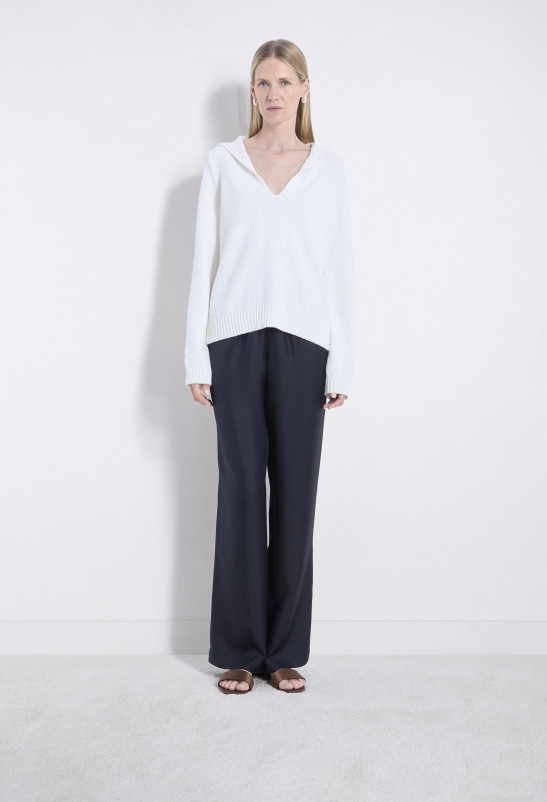 Loulou Studio BAHIA Pull Col V En Bouclette