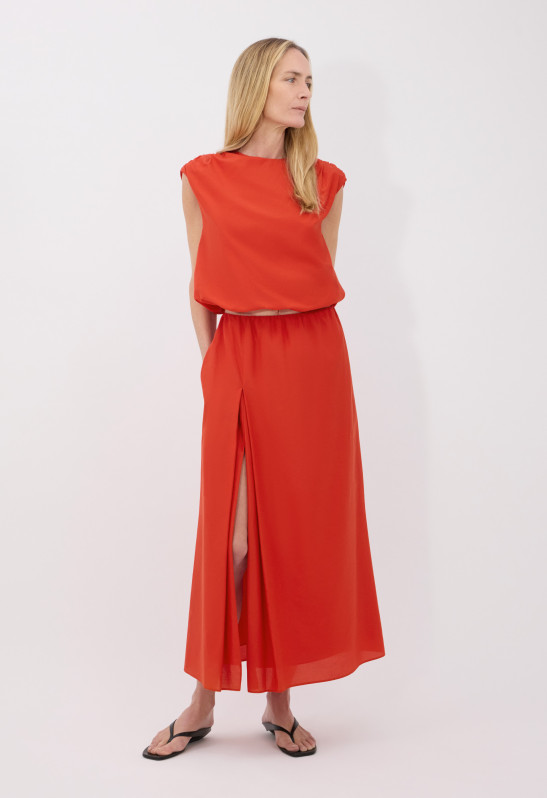 loulou studio COSMA Haut en voile de coton et soie