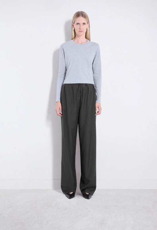 loulou studio COVE Pantalon en laine mélangée