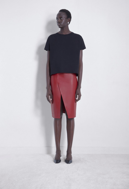 loulou studio EKARE Jupe en cuir