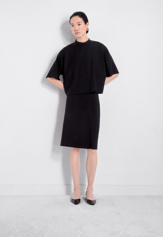 Loulou Studio INGRID Jupe Fendue En Laine Vierge